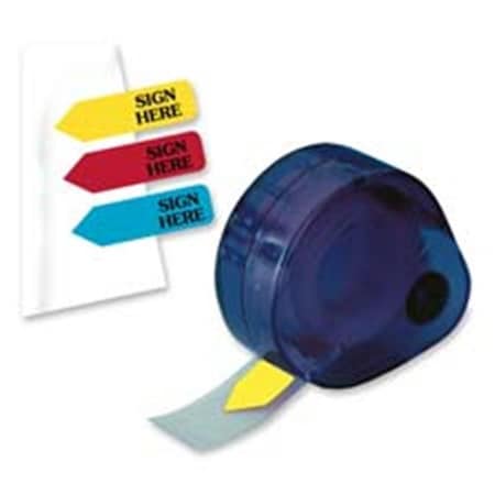 Redi-Tag Redi-Tag Corporation RTG81014 Sign Here Arrow Message Flag- .56ft.ft.x1-.88ft.ft.- Yellow 81014